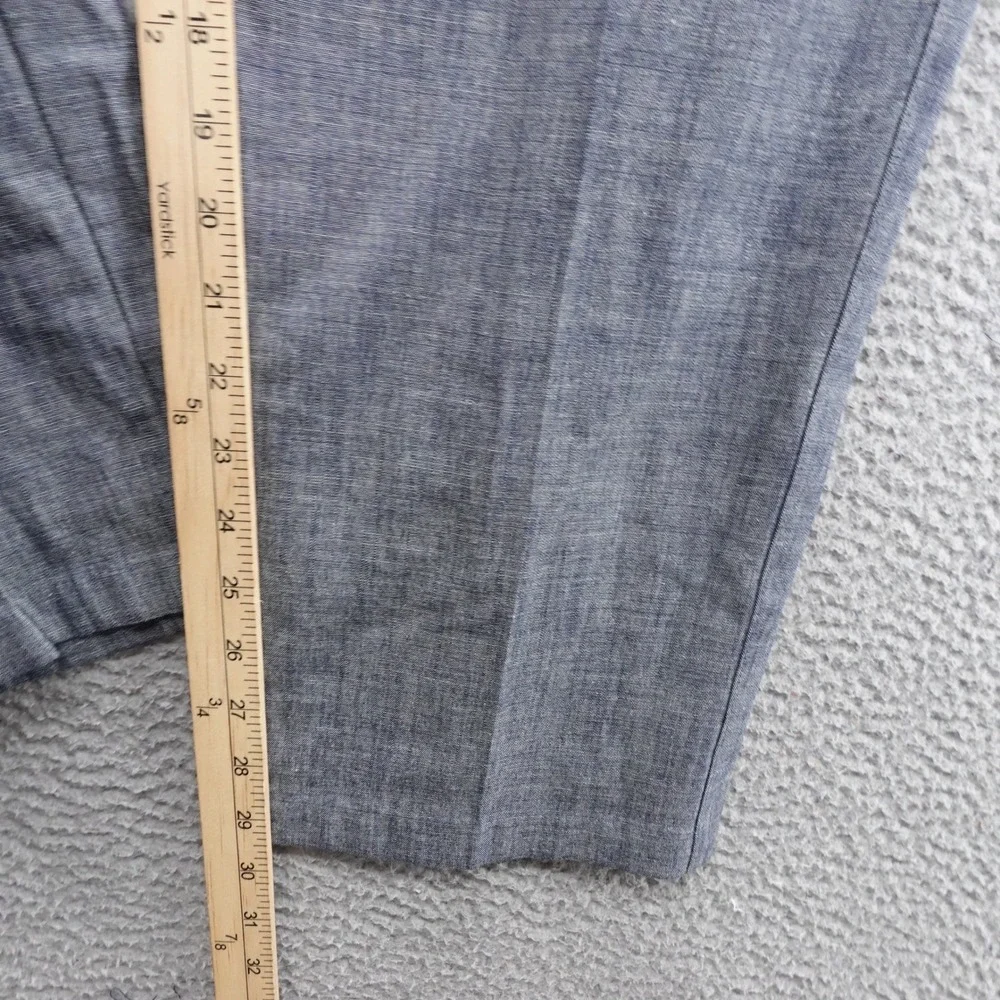 Tasso Elba Mens Blue Dress‎ Pants 38x30 Cotton Straight Leg Flat Front